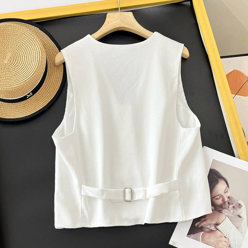 Foreign Trade Women's Clothing Original Tail Single Cut Label Genuine Casual Linen
